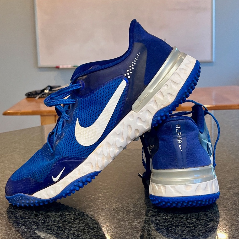 Nike Alpha Huarache Elite 3 Size 12 Turf 'Game Royal Blue' CK0748-401 Shoes